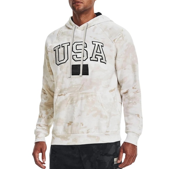 Under Armour Men's USA Project Rock Veterans Day Camo Hoodie